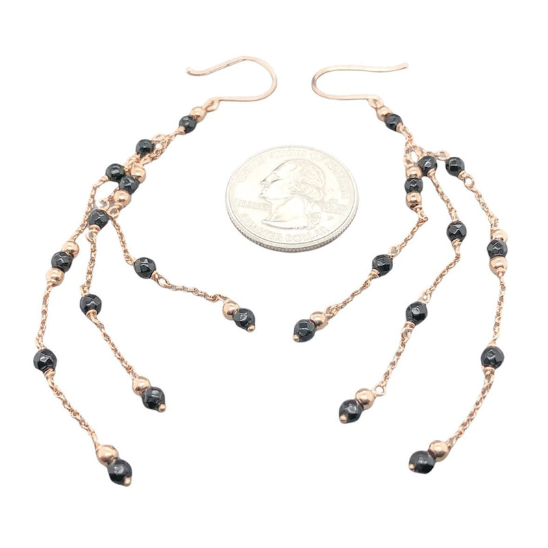 RGP SS Onyx Chandelier Earrings - Walter Bauman Jewelers