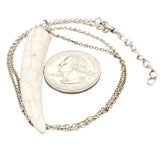 Silver Plated Jasper Horn Pendant - Walter Bauman Jewelers