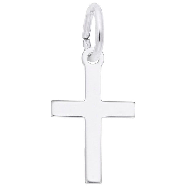 Small Plain Cross Charm - Walter Bauman Jewelers