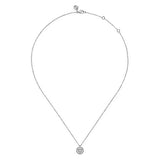 SS 0.06ctw Diamond Heart Disc Pendant - Walter Bauman Jewelers