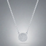 SS 0.11ctw Round Diamond Cluster Pendant - Walter Bauman Jewelers