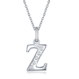 SS .03cttw Diamond Initial 'Z' Pendant - Walter Bauman Jewelers