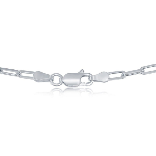 SS 10" Paperclip Ankle Bracelet - Walter Bauman Jewelers
