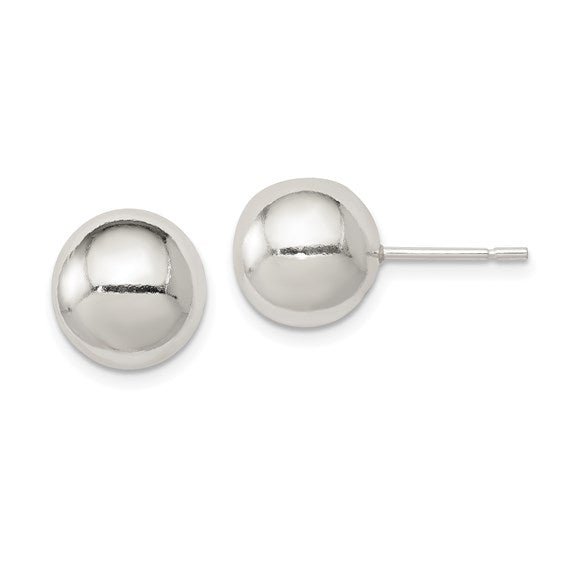 SS 10mm High Polish Ball Stud Earrings - Walter Bauman Jewelers