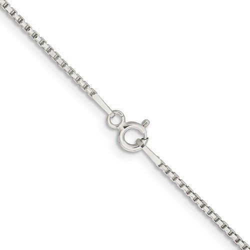 SS 1.3mm Diamond-cut Round Box Chain - Walter Bauman Jewelers