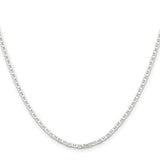 SS 16" 2.1mm Flat Anchor Chain - Walter Bauman Jewelers