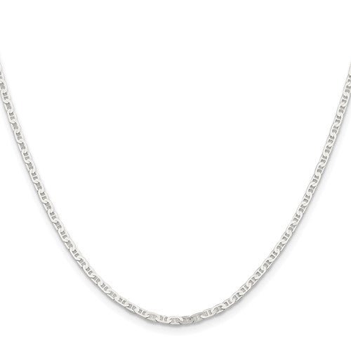 SS 16" 2.1mm Flat Anchor Chain - Walter Bauman Jewelers