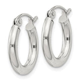SS 17mm Round Hoop Earrings 1.1grms - Walter Bauman Jewelers