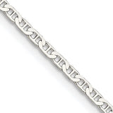 SS 18" 2.1mm Flat Anchor Chain - Walter Bauman Jewelers