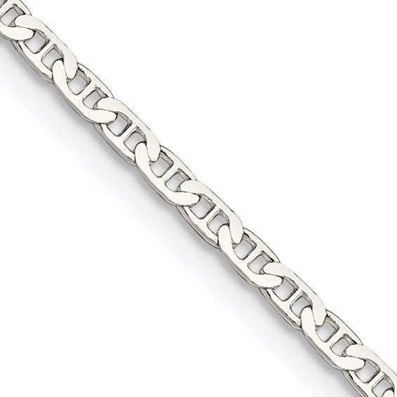 SS 18" 2.1mm Flat Anchor Chain - Walter Bauman Jewelers