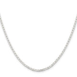 SS 18" 2.1mm Flat Anchor Chain - Walter Bauman Jewelers