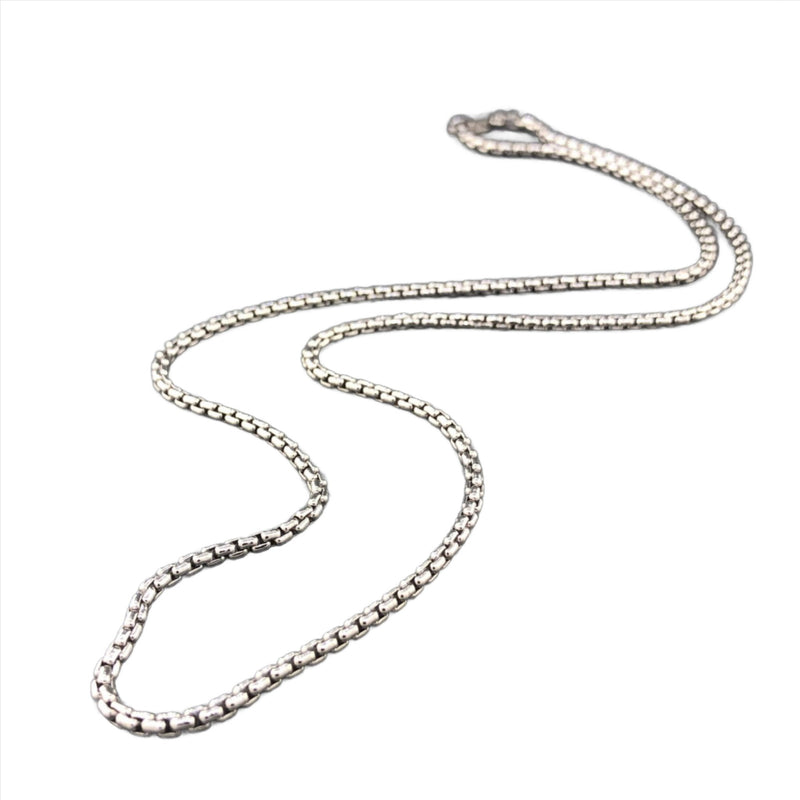 SS 18" 2.20mm Round Box Chain - Walter Bauman Jewelers