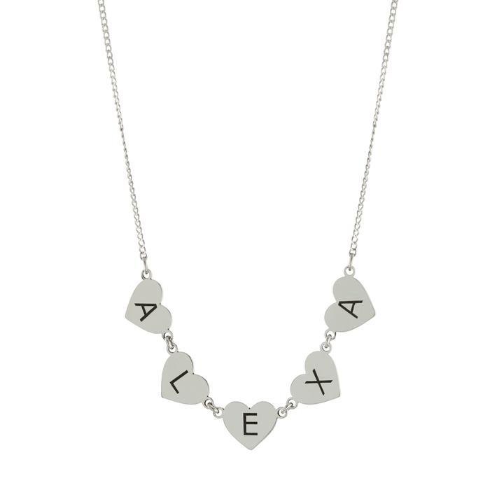 SS 18" Heart Name Necklace - Walter Bauman Jewelers