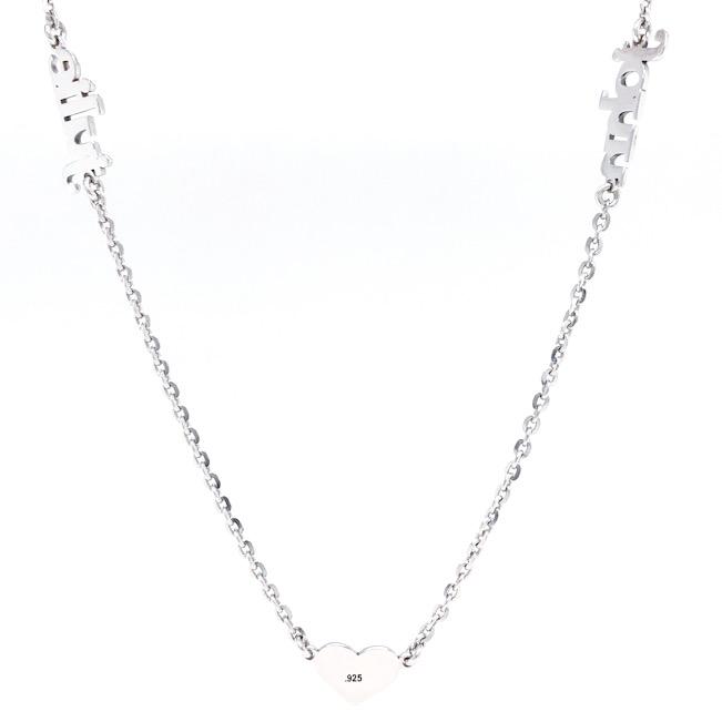SS 18" Necklace w 2 Names - Walter Bauman Jewelers