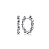SS 18mm Bead Huggie Earrings - Walter Bauman Jewelers