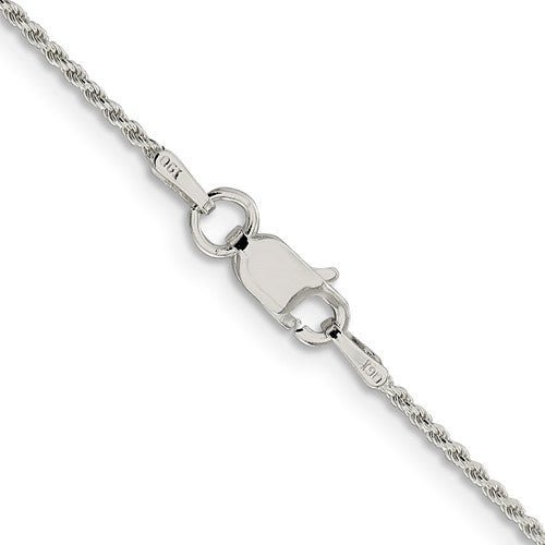 SS 20" 1.1mm Diamond-cut Rope Chain - Walter Bauman Jewelers