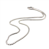 SS 20" 3mm Round Box Chain 20.8grms - Walter Bauman Jewelers