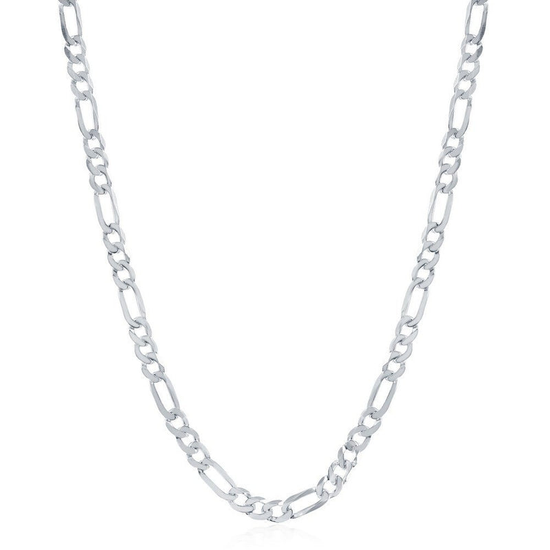 SS 22" 4.2mm Figaro Chain - Walter Bauman Jewelers