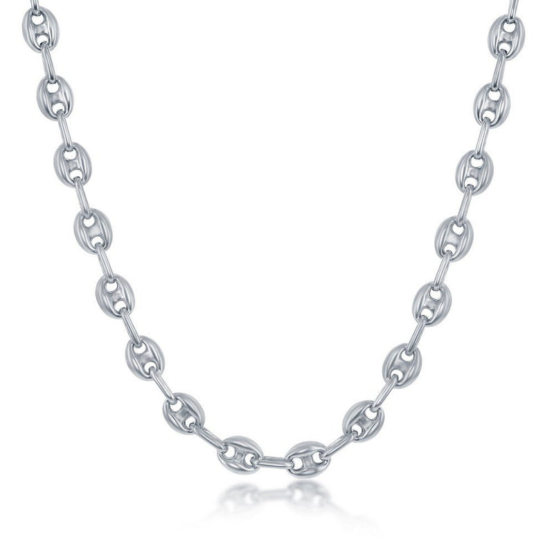 SS 22" 6mm Puffed Marina Chain - Walter Bauman Jewelers