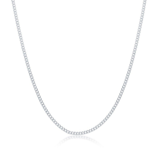 SS 2.25mm 22" Cuban Chain - Walter Bauman Jewelers