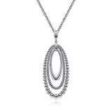 SS 24" Chain with Oval Pendant - Walter Bauman Jewelers