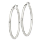 SS 42mm Round Hoop Earrings 2.7grms - Walter Bauman Jewelers