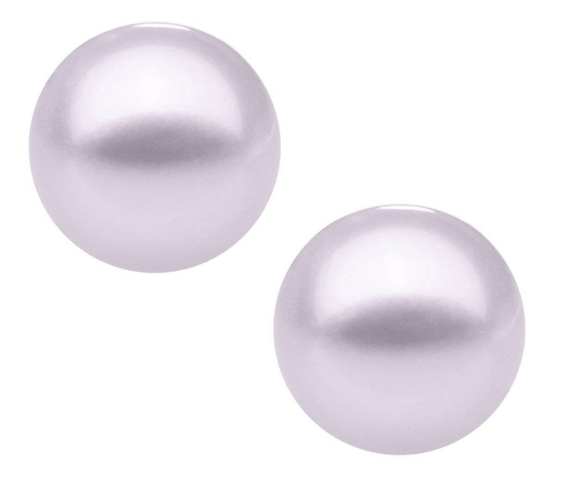 SS 4mm Lavender Dye Pearl Baby Studs - Walter Bauman Jewelers