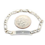 SS 6” Childs Figaro ID/Identification Bracelet - Walter Bauman Jewelers
