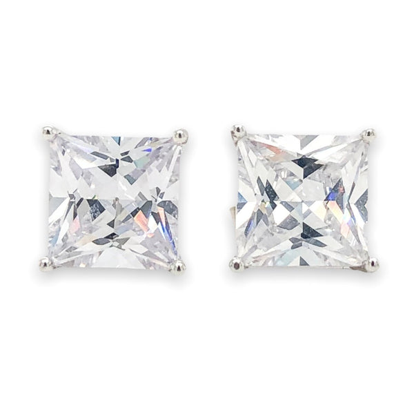 ss-6mm-square-cz-stud-earrings  display picture 1