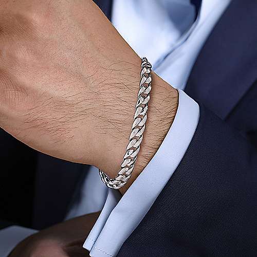 SS 8" Heavy Chain Bracelet - Walter Bauman Jewelers