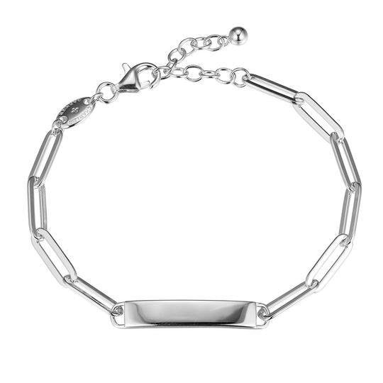 SS 8" ID Paperclip Bracelet - Walter Bauman Jewelers