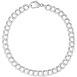 SS 8" Small Double Link Charm Bracelet - Walter Bauman Jewelers