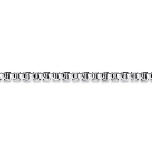 SS 8"Mens 4mm Box Chain Bracelet - Walter Bauman Jewelers