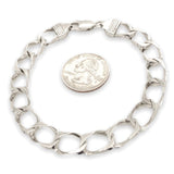 SS 9.5mm 8.75” Open Curb Link Chain Bracelet - Walter Bauman Jewelers