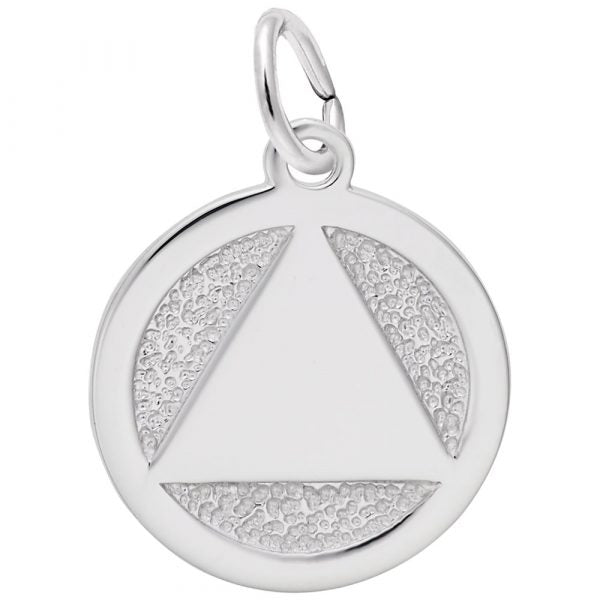 SS AA Symbol Disc Charm - Walter Bauman Jewelers