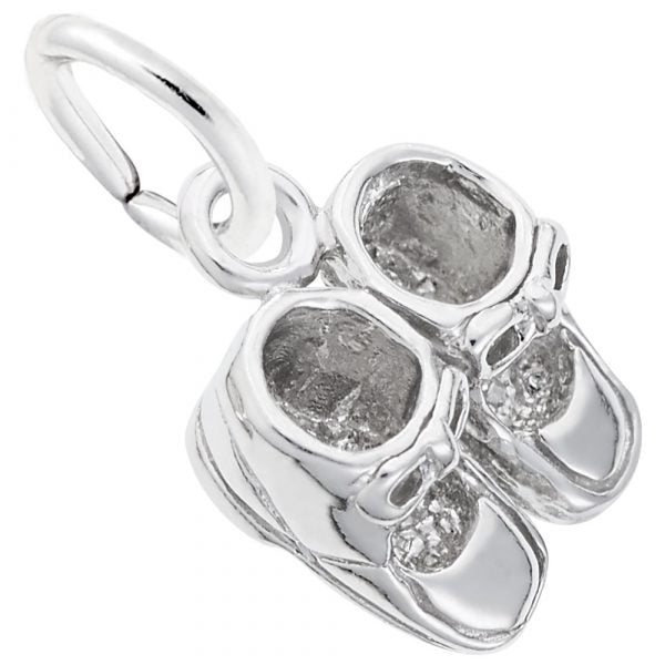 SS Baby Booties Charm - Walter Bauman Jewelers