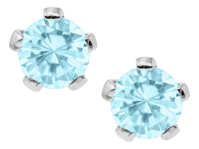 SS Baby Studs-3mm Synthetic-DEC - Walter Bauman Jewelers