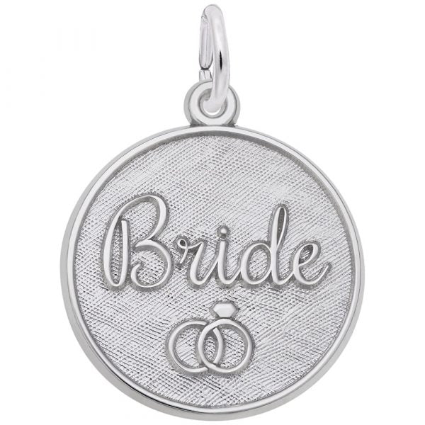 SS Bride Disc Charm - Walter Bauman Jewelers