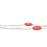 SS Carnelian & FWP Tincup Necklace - Walter Bauman Jewelers