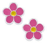 SS Child's Pink Flower Studs - Walter Bauman Jewelers