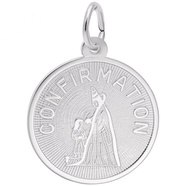 SS Confirmation Disc Charm - Walter Bauman Jewelers