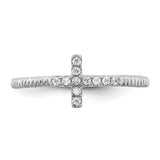 SS CZ Cross Ring - Walter Bauman Jewelers