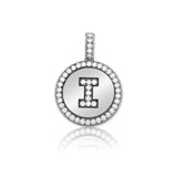 SS CZ Initial 'I' Pendant - Walter Bauman Jewelers