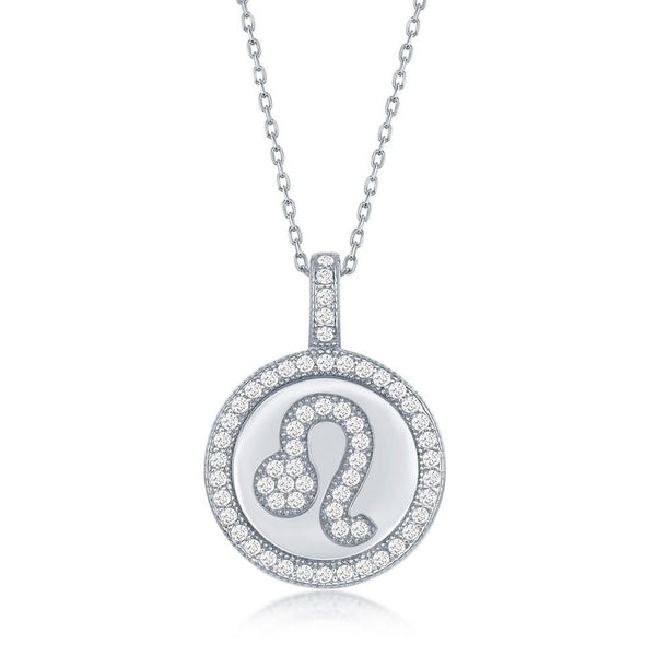 SS CZ Leo Zodiac Pendant - Walter Bauman Jewelers