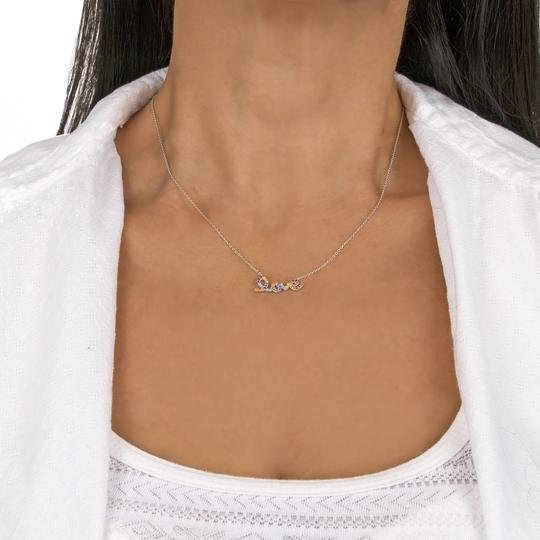 SS CZ 'love' Necklace - Walter Bauman Jewelers