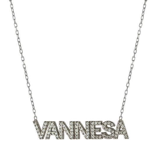 SS CZ Name Necklace - Walter Bauman Jewelers