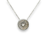 SS CZ Round Cluster Pendant - Walter Bauman Jewelers