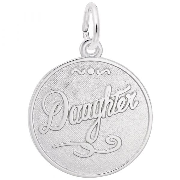 SS Daughter Disc Charm - Walter Bauman Jewelers