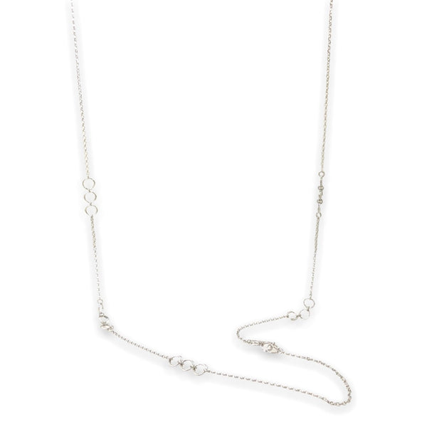 SS D/C Ring Necklace - Walter Bauman Jewelers