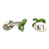 SS Deakin & Francis Enamel Snake Cufflinks - Walter Bauman Jewelers